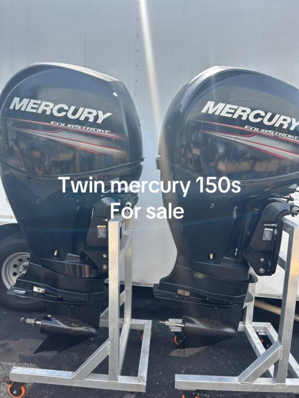 Pair of Mercury 150 outboard motors 2012