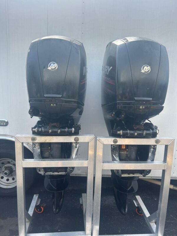 Pair of Mercury 150 outboard motors 2012 - Image 2