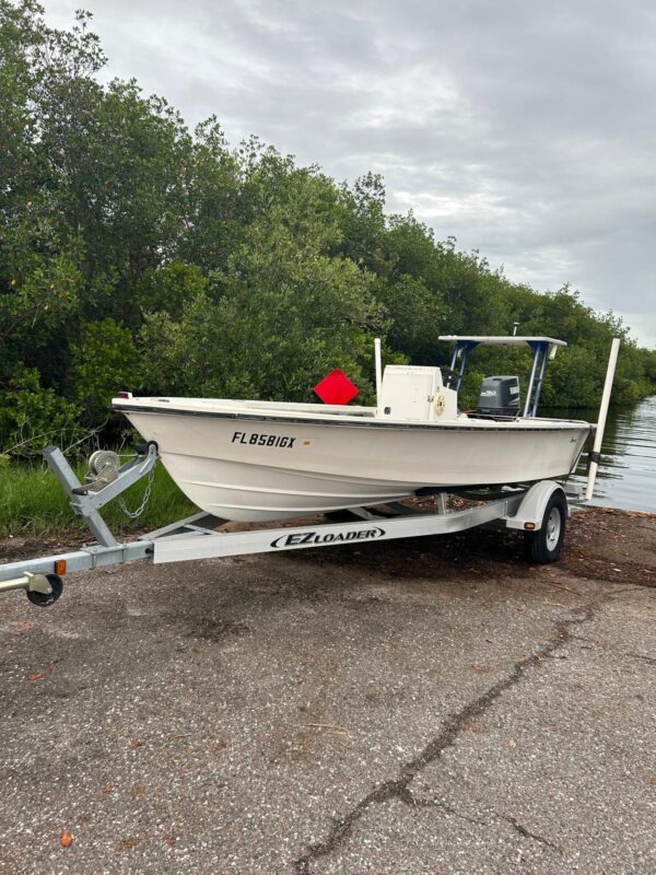 1990 16ft flats boat crossover marine